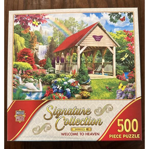 Welcome To Heaven 500 Piece Puzzle by Master Pieces Puzzles Signature Collection - Picture 1 of 3